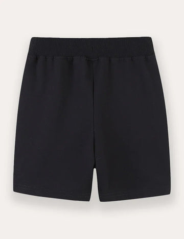 Colorful Cartoon Airplane Applique Shorts